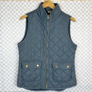 EUC Artisan NY Grey Zipper Front Quilted Vest
